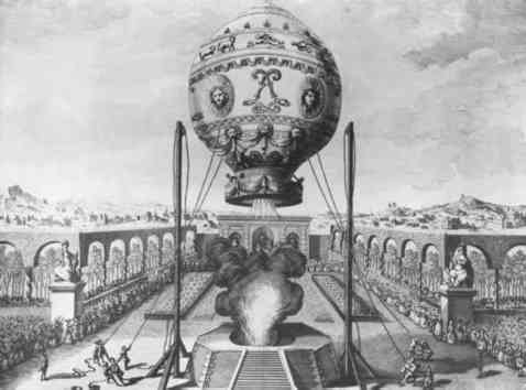 Risultati immagini per Il brothers` primo pallone Montgolfier 1782